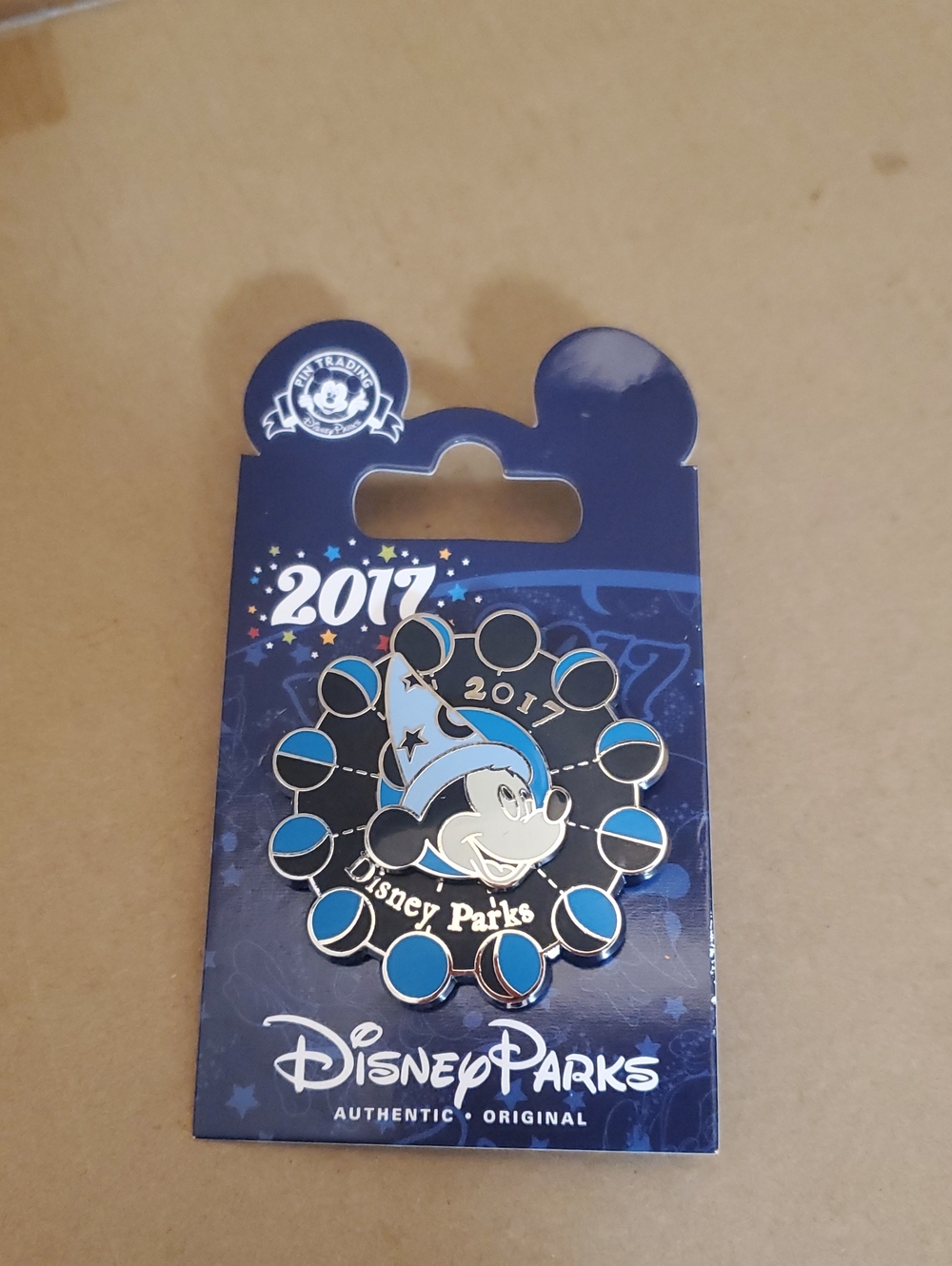 Disney Parks 2017 Sorcerer Mickey Mouse "Phases of the Moon" Spinner Pin